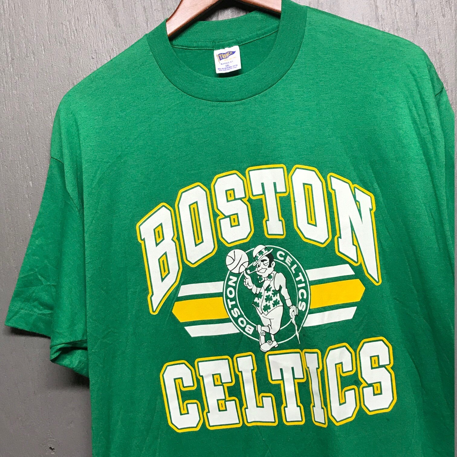 L/XL nos thin vtg 80s Boston Celtics t shirt