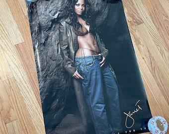 vintage Janet Jackson poster * y2k 2001 All For You * shirt in cave rap r&b hip hop soul