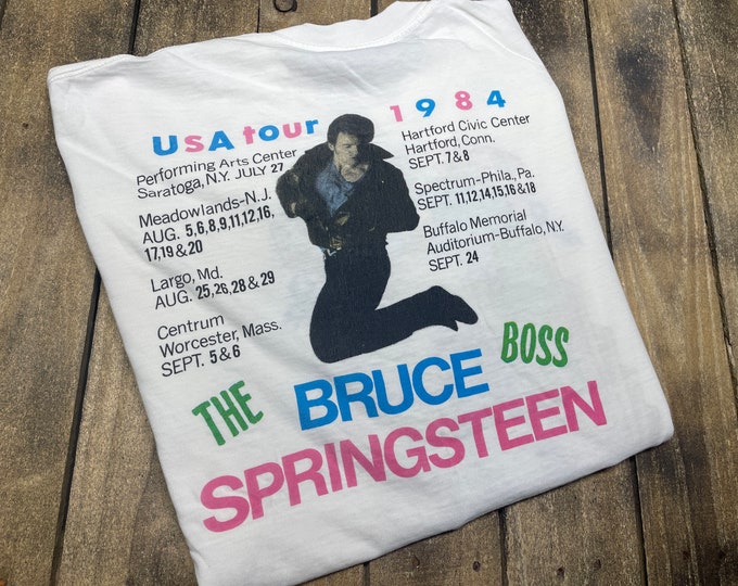 M/L * vintage 1984 Bruce Springsteen born in the usa tour t shirt * medium large 75.161