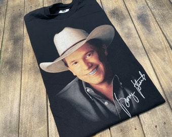 L vintage 90s 1996 George Strait t shirt * country music tour