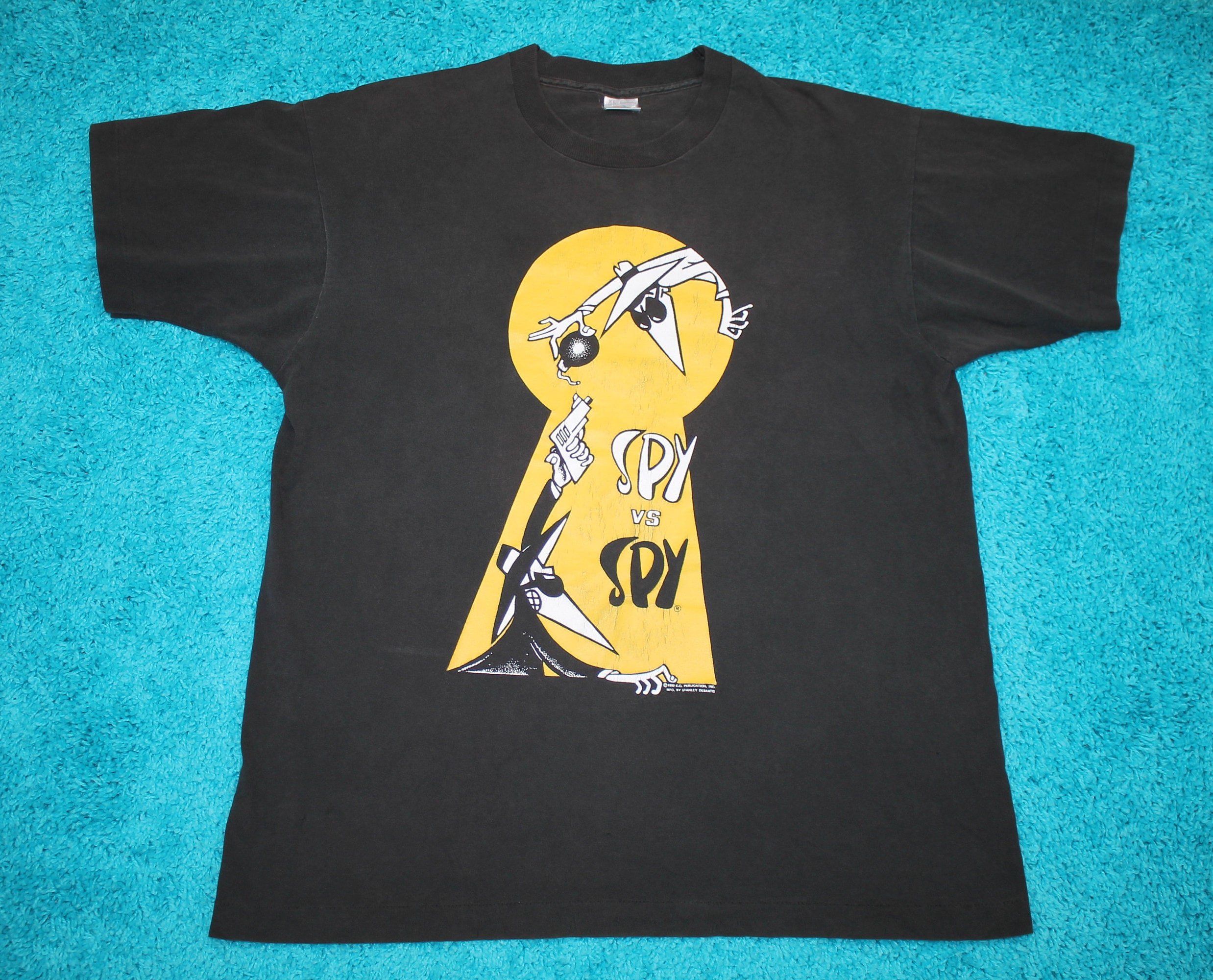 XL * vtg 90s 1992 Mad Magazine Spy vs Spy stanley desantis t shirt