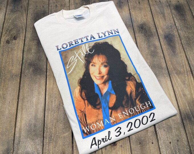 XL * vintage Loretta Lynn autobiography book promo t shirt * 23.191 concert tour