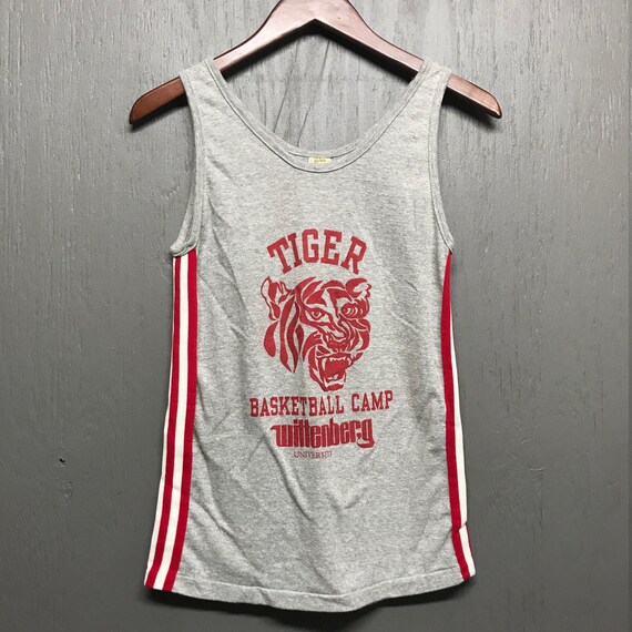 XS vtg 80s Wittenberg University Tigers basketbal… - image 2