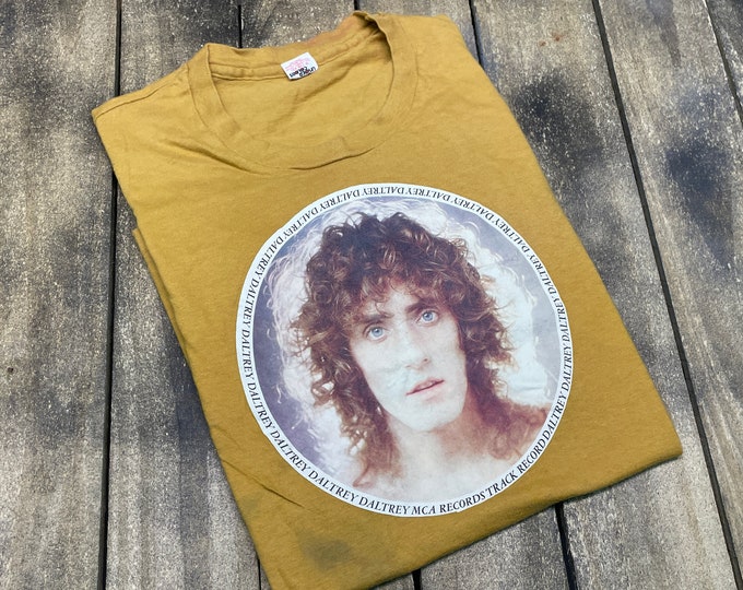 S * vintage 70s 1973 Roger Daltrey mca records promo t shirt * The Who solo * 39.192