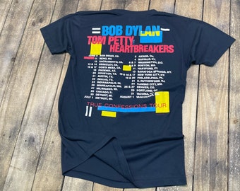 トップス 80s Bob Dylan Tom Petty true confessions tom petty, bob dylan - DYLAN, BOB / TOM PETTY - NEW YORK 1986