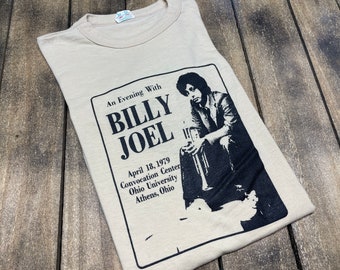 S/M * vintage 70s 1979 Billy Joel tour t shirt * 64.171 small medium