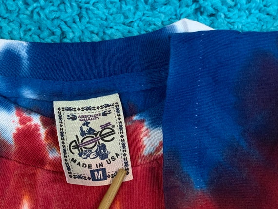 M * nos vtg 90s tie dye t shirt * single stitch *… - image 4