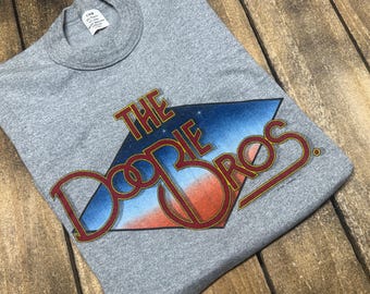 2XS * vintage 1982 The Doobie Brothers tour t shirt * bros michael mcdonald