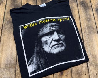 XXL * vintage 1996 Willie Nelson spirit t shirt * classic country outlaw concert tour * 90s 2XL