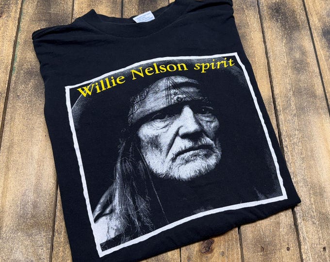 XXL * vintage 1996 Willie Nelson spirit t shirt * classic country outlaw concert tour * 90s 2XL