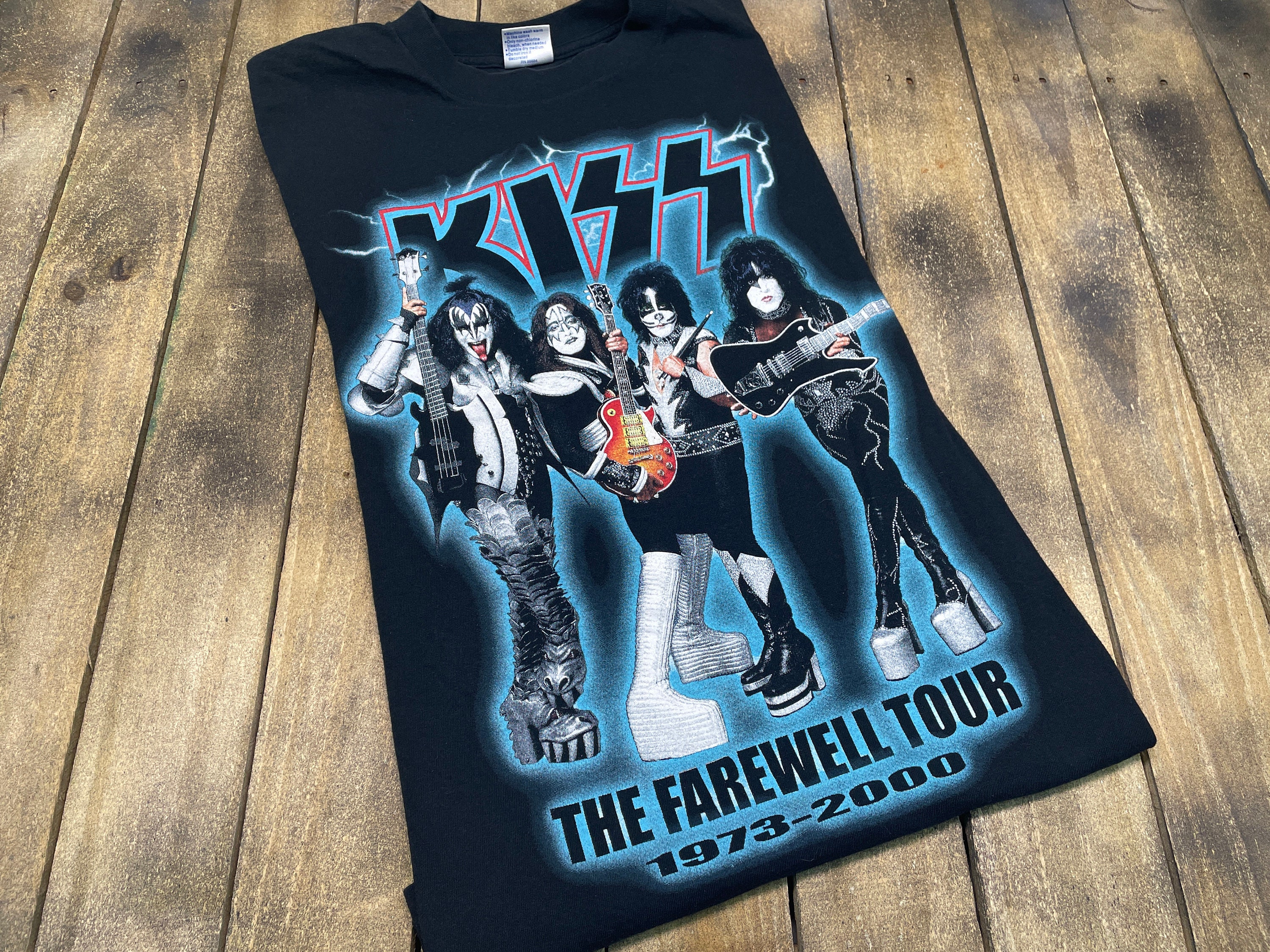 L Vintage KISS 2000 Farewell Tour T Shirt Band Concert 23.193 - Etsy