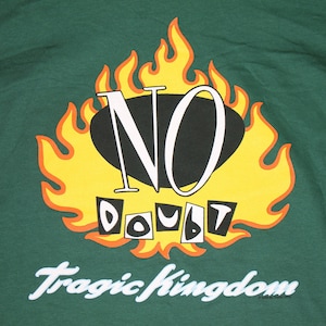 L * NOS vtg 90s 1996 No Doubt tragic kingdom t shirt