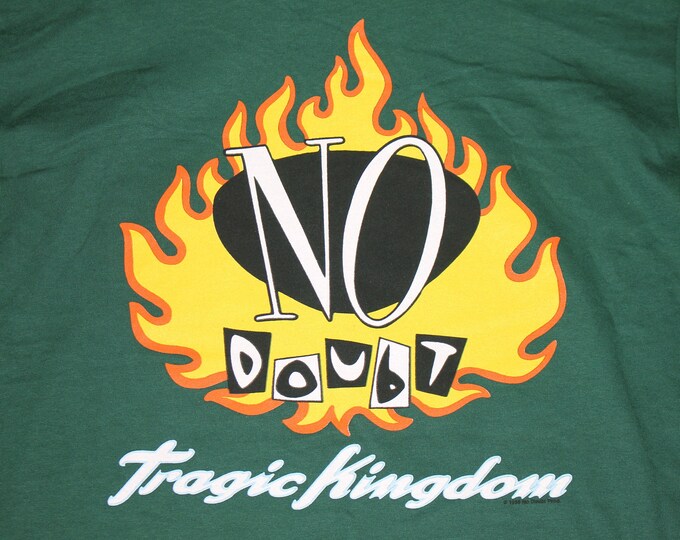 L * NOS vtg 90s 1996 No Doubt tragic kingdom t shirt