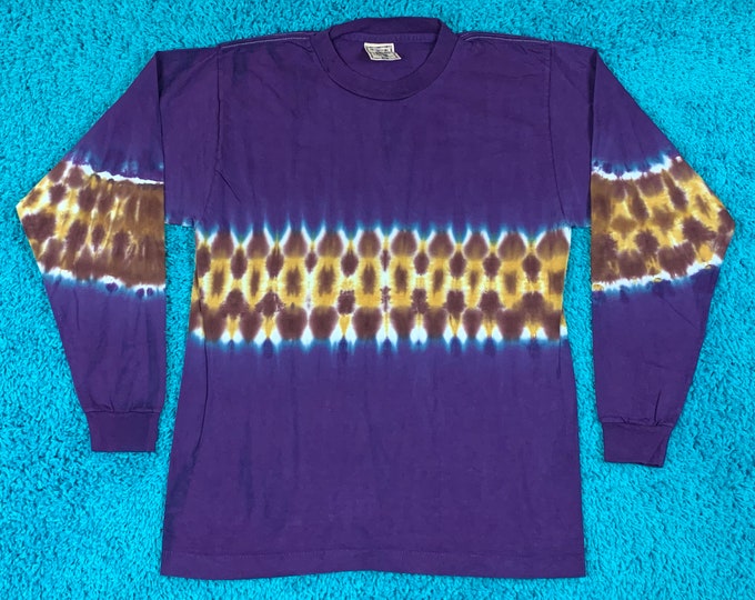 M * nos vtg 90s tie dye t shirt * single stitch * 61.149