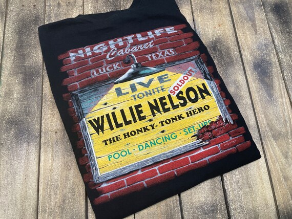 XXL * vintage Willie Nelson t shirt * concert tou… - image 3