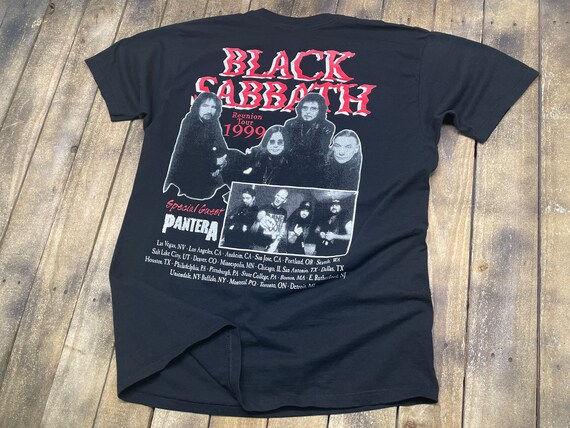 XL vintage 1999 Black Sabbath Pantera tour t shir… - image 4