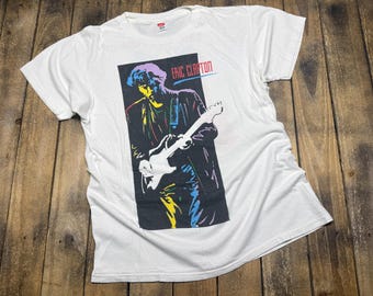 L * vintage 1990 Eric Clapton journeyman tour t shirt