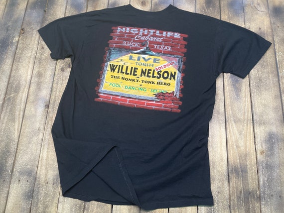 XXL * vintage Willie Nelson t shirt * concert tou… - image 4