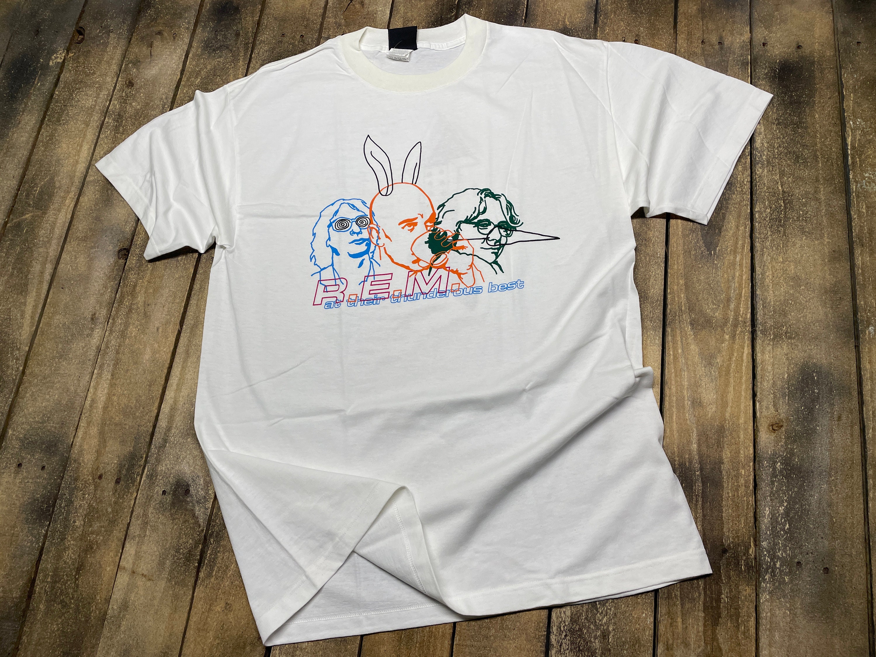 L * vintage 1999 R.E.M. at their thunderous best tour t