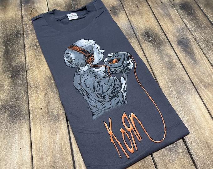 XL * vintage 90s 1998 KORN follow the leader tour t shirt * deadstock
