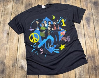 S/M * vintage 1990 New Kids On The Block magic summer tour t shirt NKOTB small medium