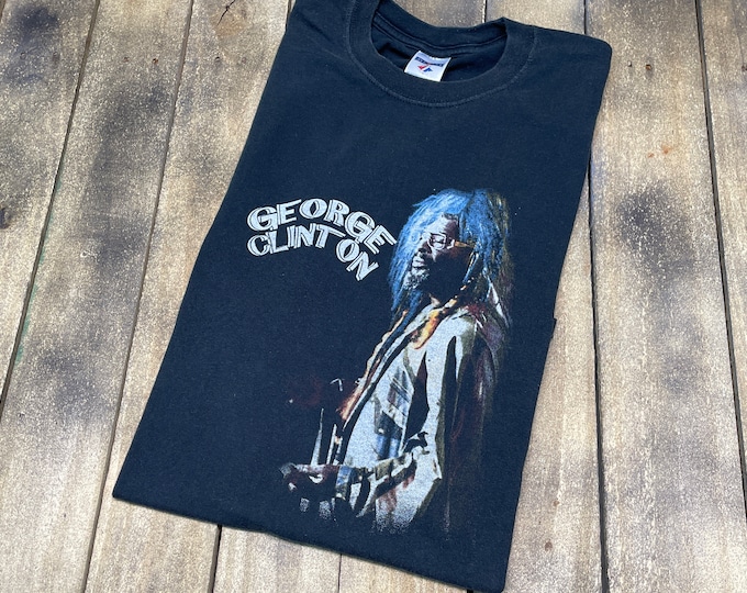 M/L * vintage late 90s / early y2k George Clinton shirt * make my funk the P FUNK medium large