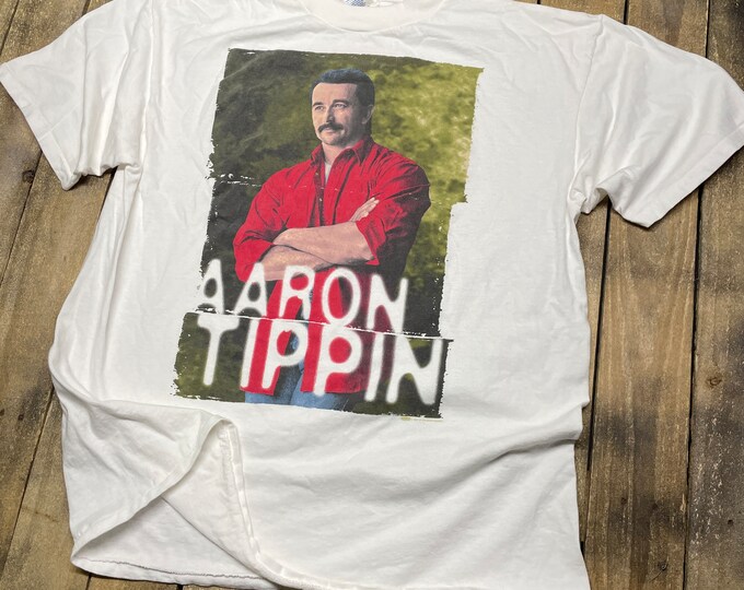 XL * vintage 90s 1995 Aaron Tippin t shirt * country music concert tour