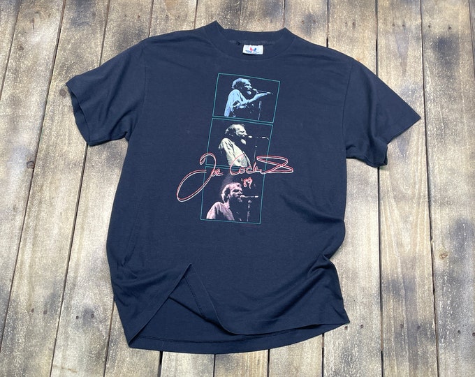 M * vintage 80s 1989 Joe Cocker tour t shirt * 16.132