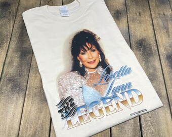 L * vintage 2001 Loretta Lynn legend tour t shirt * classic country music * 23.192