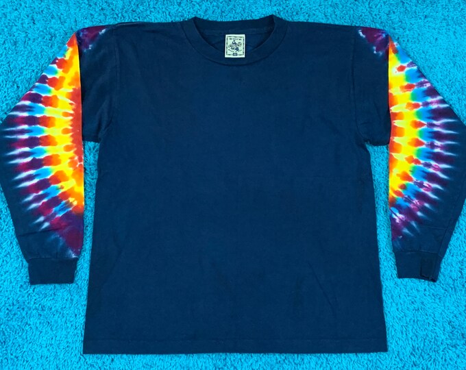 M * nos vtg 90s tie dye single stitch t shirt * 76.133