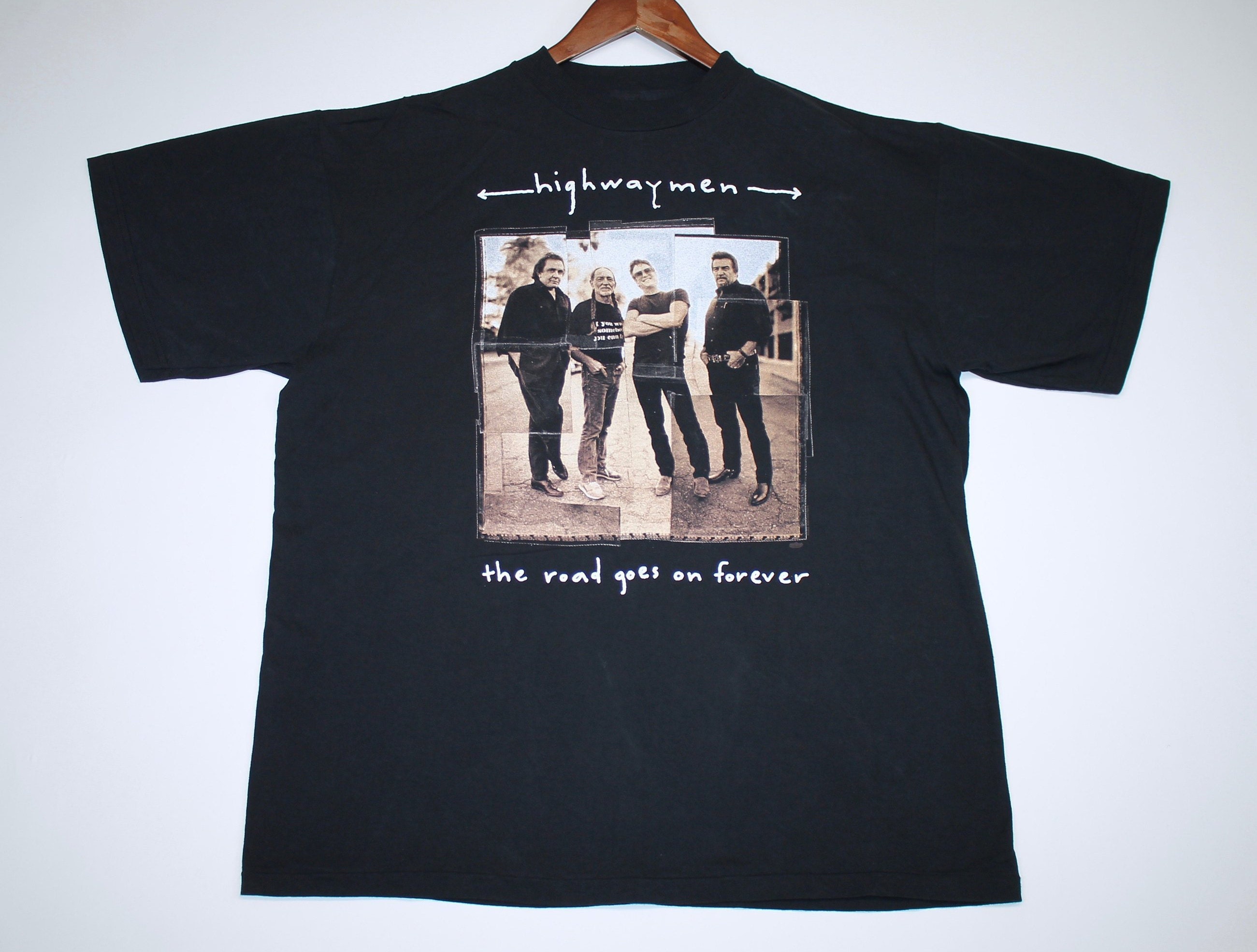 XL * vtg 90s 1995 the HIGHWAYMEN tour johnny cash willie nelson 