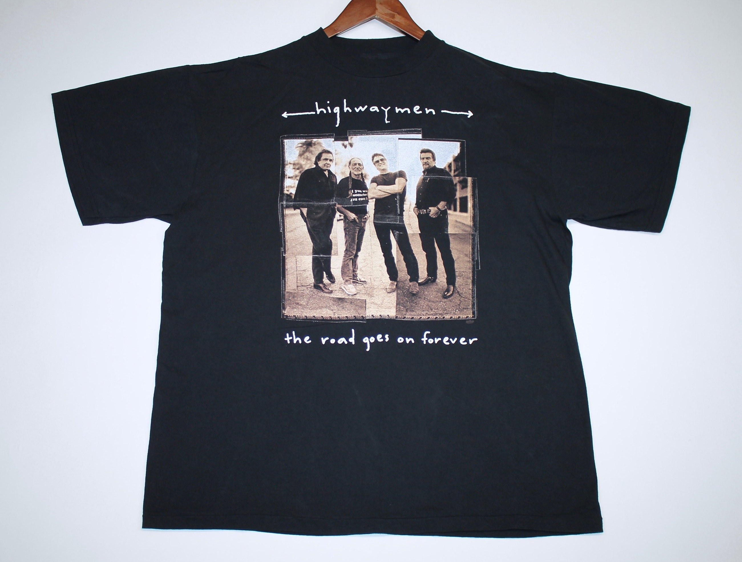 XL * vtg 90s 1995 the HIGHWAYMEN tour johnny cash willie nelson waylon ...