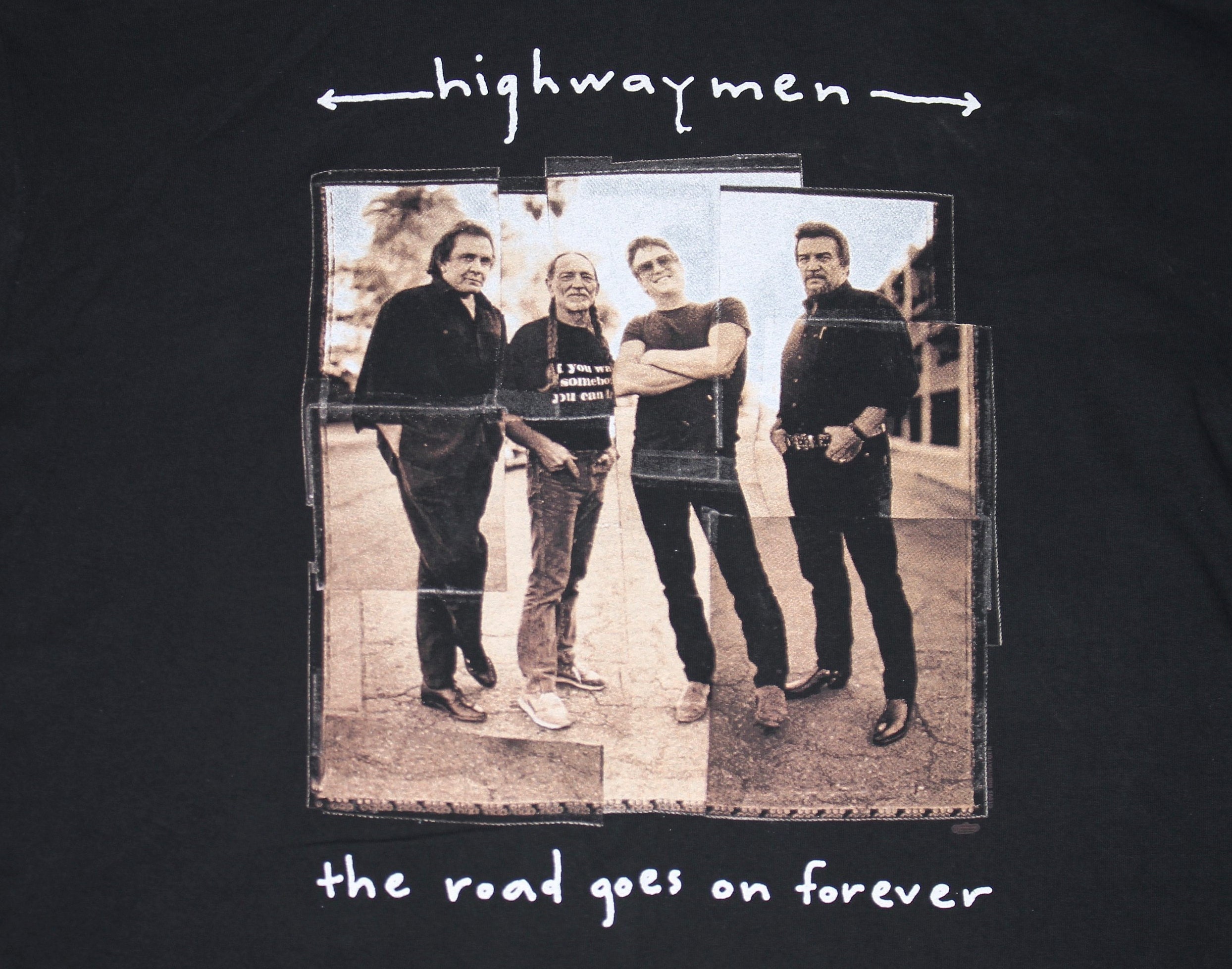 XL * vtg 90s 1995 the HIGHWAYMEN tour johnny cash willie nelson 