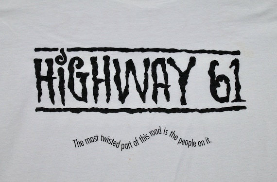 XL * vtg 90s 1991 HIGHWAY 61 movie promo t shirt … - image 1