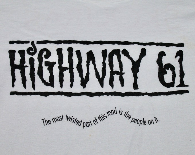 XL * vtg 90s 1991 HIGHWAY 61 movie promo t shirt * 13.151