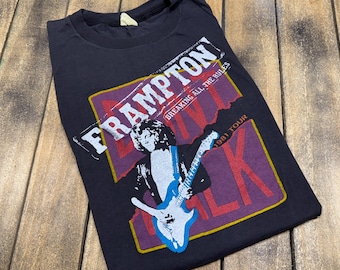 S/M * vintage 80s 1981 Peter Frampton concert tour t shirt * small medium