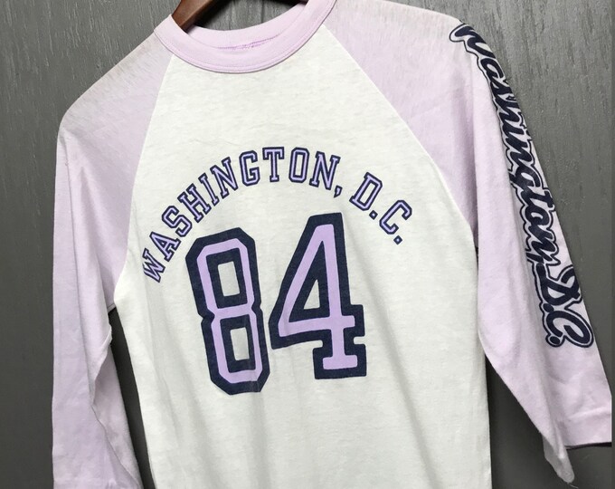 S vtg 80s 1984 Washington DC raglan tourist t shirt