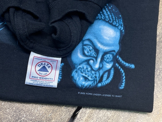 L * vintage 2002 KORN t shirt * untouchables nu metal mall