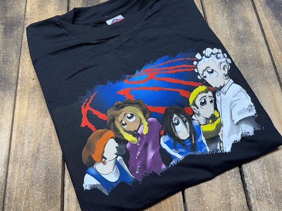 L * Vtg 90s KORN Longsleeve Anime T Shirt * Giant Tour Nu Metal