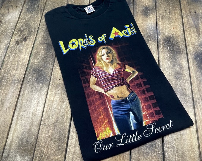 XL * Lords Of Acid our little secret 1997 tour t shirt * 90s industrial techno sex rock