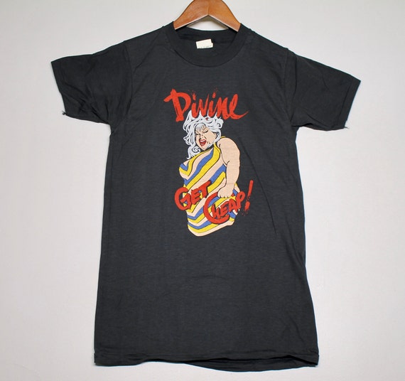 XS * NOS vtg 80s 1981/1982 DIVINE Get Cheap t shi… - image 2