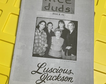 Vintage 1995 Luscious Jackson zine * Nice Duds interviews t shirt order form joan jett beastie boys magazine fanzine band