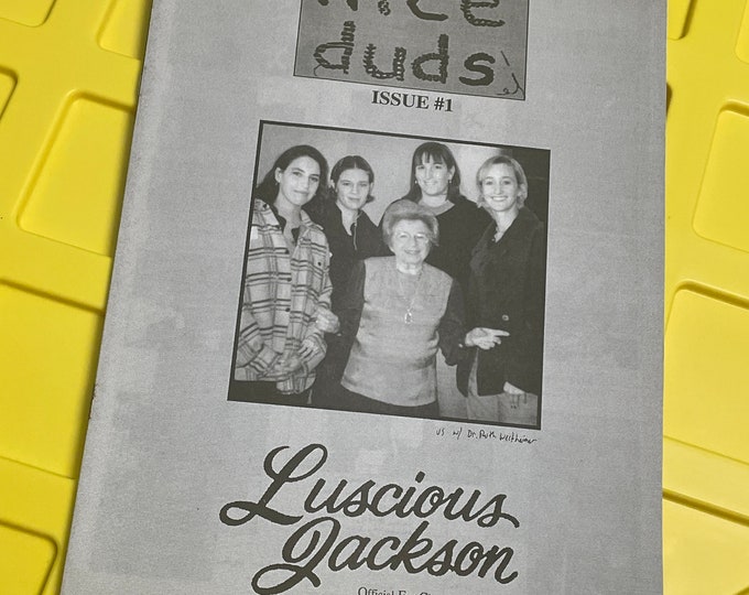 Vintage 1995 Luscious Jackson zine * Nice Duds interviews t shirt order form joan jett beastie boys magazine fanzine band