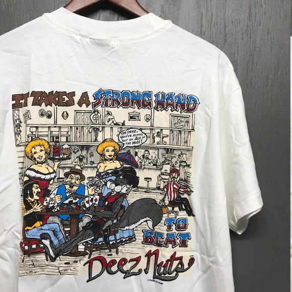 L Nos Vintage 90s 1995 Deez Nuts Poker T Shirt - Etsy