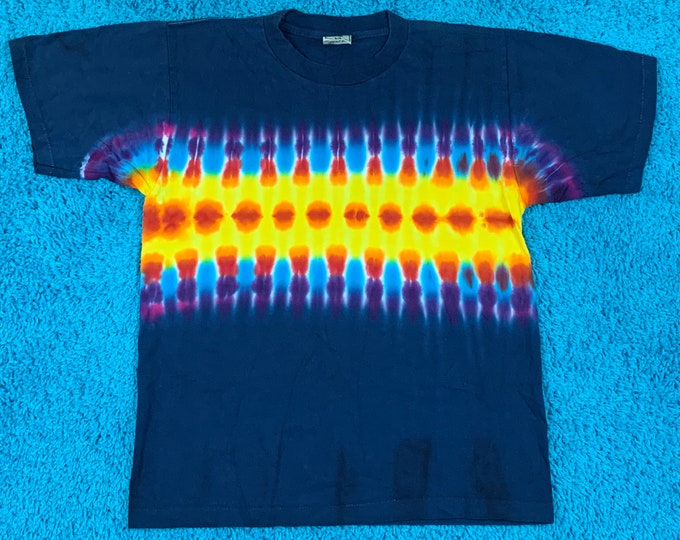 M * nos vtg 90s tie dye single stitch t shirt * 77.124