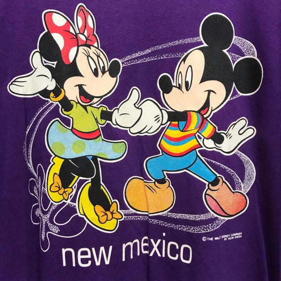 L nos vintage 90s New Mexico Mickey Minnie Mouse … - image 3