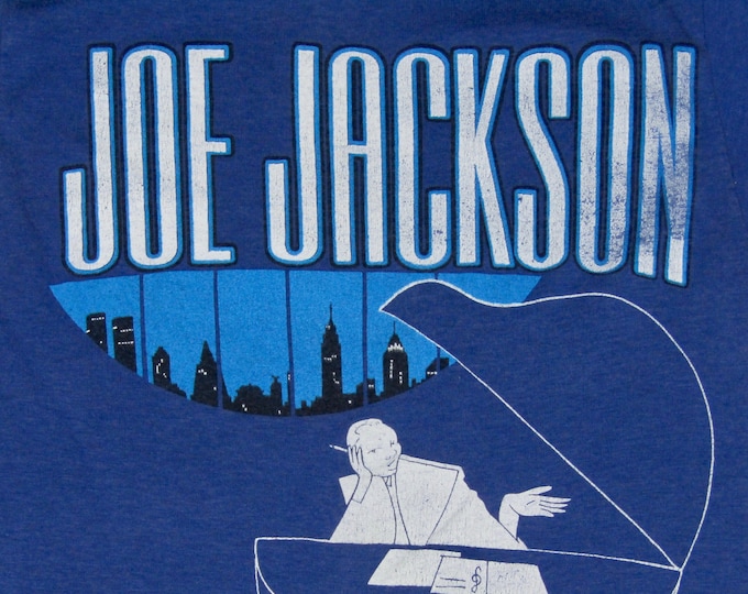 2XS * vtg 80s 1982 Joe Jackson night and day tour t shirt * Steppin Out * XXS * 9.153