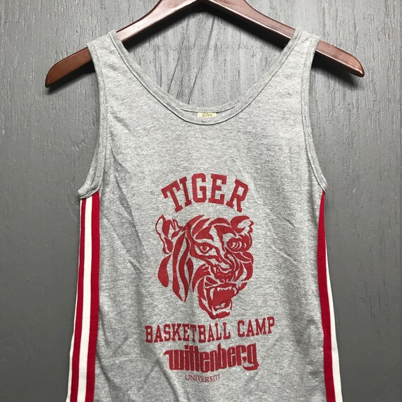 XS vtg 80s Wittenberg University Tigers basketbal… - image 1