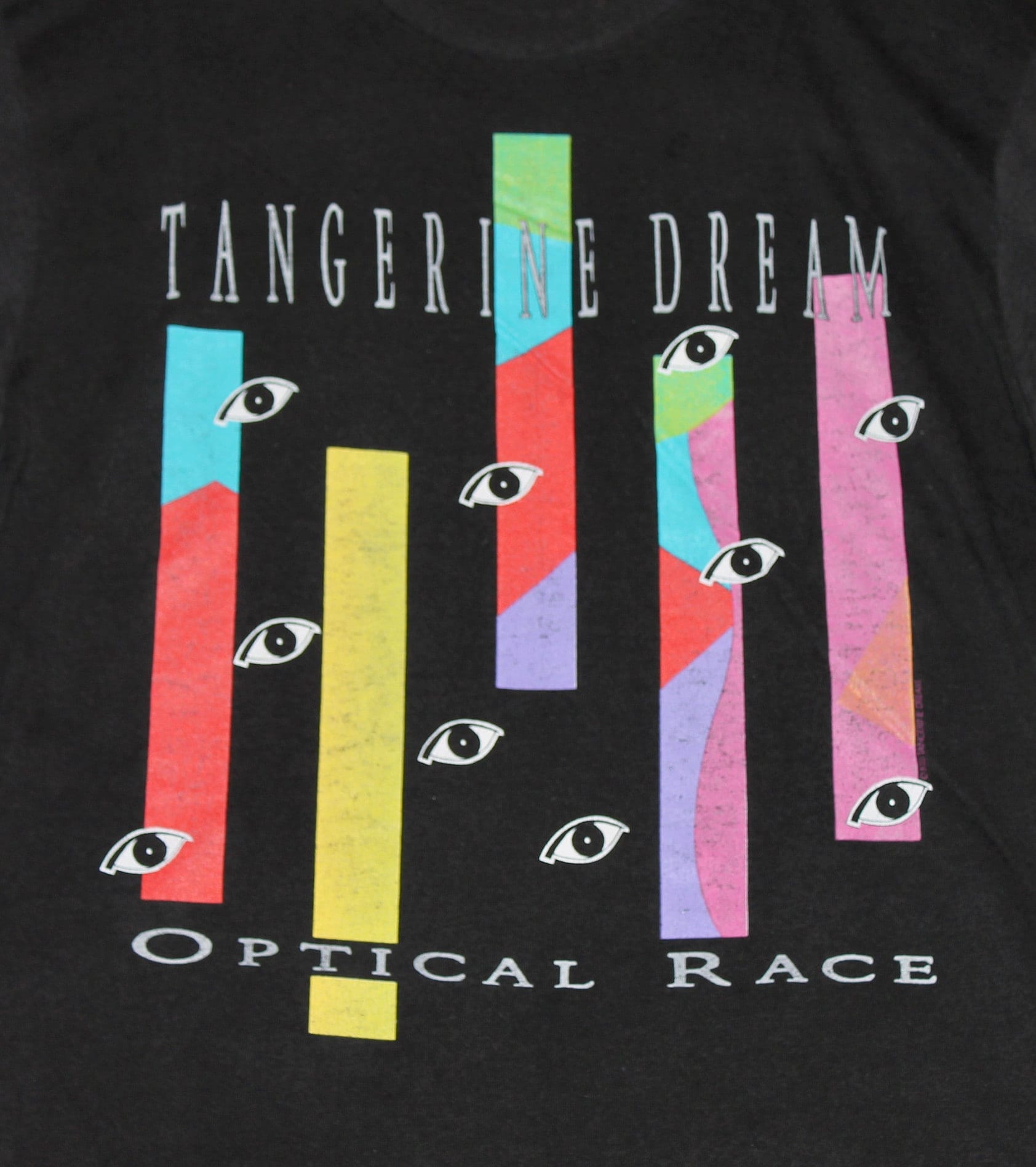 M * thin vtg 80s 1988 Tangerine Dream tour t shirt * optical M * thin vtg 80s 1988 Tangerine Dream tour t shirt * optical