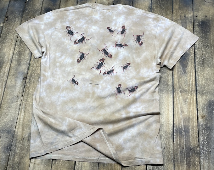 XL * vintage 90s 1997 tie dye Scorpion t shirt * Not Fade Away nature earth * 42.205